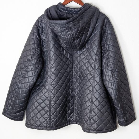 Laundry by Design Quilted Puffer Jacket Size 3X Black Gorpcore Quilted - Picture 2 of 11